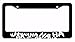 Joker Hahaha Serious Super Bad Evil White Art Black License Plate Frame