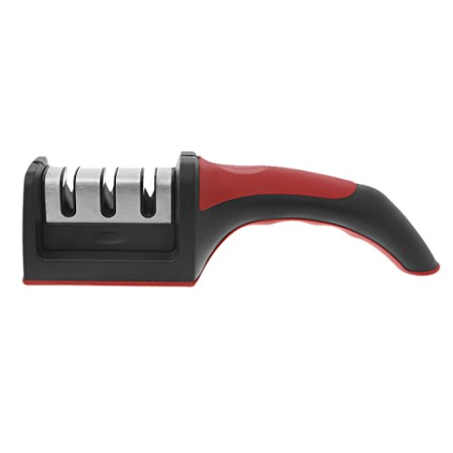 Kofun Knife Sharpener, Knife Sharpener 3-Stage Sharpening System Hand-Held Multifunction Kitchen Tools - Thumbnail 4