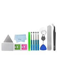 ljistar Cargador de repuesto puerto de carga USB conector Dock cable flexible para micrófono Audio para auriculares Jack + Herramientas de reparación para iPhone 6 4.7, Gris