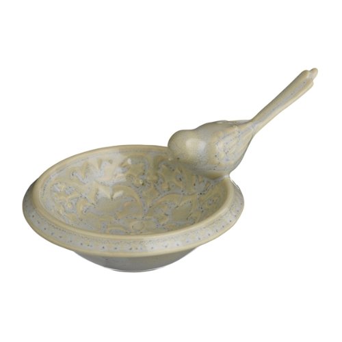 Grasslands Road Ceramic Bird Ring Holder, Choice of Color (pale gray)