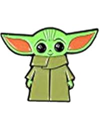 Star Wars Toynk Exclusive Enamel Lapel Pin - The Mandalorian Cartoon Child Baby Yoda Ears Up Collectible Badge for Backpacks, Clothes, Bags, Jackets, Hat Accessories