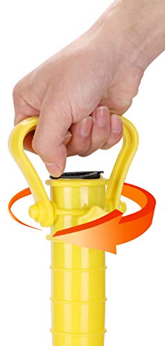 Sekey Sonnenschirmhalter Strand Oder Erde Grün mit Bodendübel für Sonnenschirm (Gelb) – Bild 4