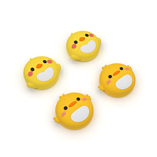 PlayVital Joystick Caps for Nintendo Switch, Thumbstick Caps for Switch Lite, Analog Cover for Switch OLED Joycon Thumb Grip Caps for Switch & Switch Lite & Switch OLED - Parrot & Chick