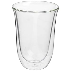 DELONGH 5513214611 geïsoleerde latte macchiato-glas set van 2, Transparant