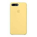 iphone 8 Plus(5.5Inch) Liquid Silicone gel simple anti-drop case,with Soft Microfiber Cloth Lining Cushion for iphone 8 Plus (Pollen)