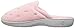 totes ISOTONER Womens Terry Scalloped Embroidered Clog Slippers, M, Pink