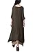 Romacci Women Casual Maxi Dress Vintage Chinese Style Layers Loose Boho Long Dress Coffee