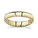 10k Solid Yellow or White Gold Comfort Fit 4mm Wedding Band Ring