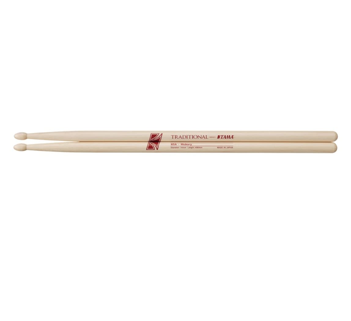 Tama H5A Traditional Series Drumsticks American Hickory 14mm x 406mm