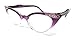 WebDeals - Cateye or High Pointed Eyeglasses or Sunglasses Vintage Inspired Fashion (Purple Fade Frame Clear)…