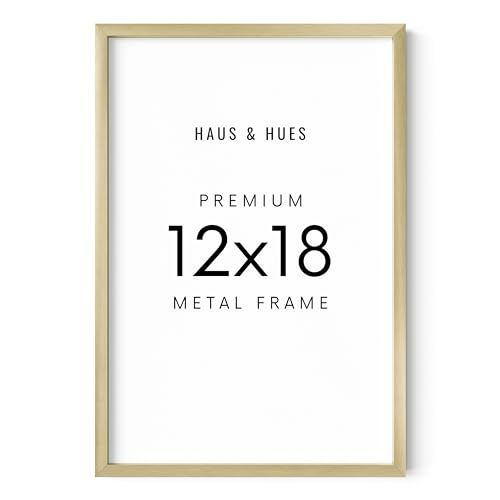 HAUS AND HUES Gold Aluminum Frame 12x18