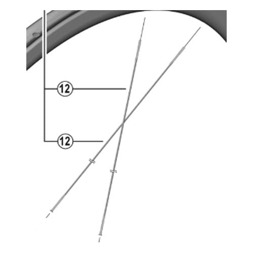 Shimano Spares WH-R9200-C36-TU-F spoke, 275 mm