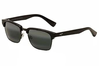 Maui Jim 257 17C Kawika Black Gloss Antique Pewter Grey