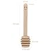 14 Pack - Mini Honey Dipper 3.2 Inch Wood Sticks with Cute Smile Face for Honey Jar Pot Dispense