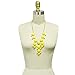 Wrapables Bubble Bib Statement Necklace, Yellow