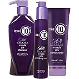 It's a 10 Silk Express Shampoo, Conditioner, Smoothing Balm (purple, fresh)