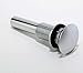 DECOLAV 9290-CP Decorative Non-Closing Umbrella Drain without Overflow, Polished Chrome