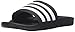 adidas Men's Adilette Ultra Slides Sandals, Black/White/Black, 10