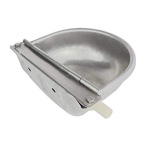 Lucky Farm Automatic Water Feeder Trough Bowl with Pipe for Cattle Horse Goat Sheep Dog Animals Stainless Pet Livestock Tool - Thumbnail 3