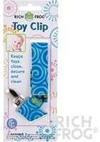 Rich Frog Toy Clip or Pacifier Holder, 10" (Blue)