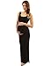 PattyBoutik Mama Tie-Dye/Solid Scoop Neck Sleeveless Maxi Dress