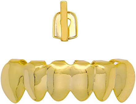 LuReen New 4 Color Bar Grills Teeth Top and 6 Bottom Teeth Set