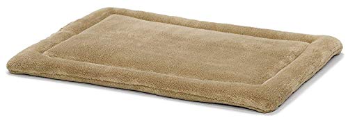 MidWest Homes for Pets Deluxe Micro Terry Huisdier Bed, Hondenbed en Krat Mat, Taupe, 55,6 cm