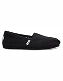 Toms Women's Classic Canvas (Black,On,Black) Slip-on Shoe - 9 B(M) US