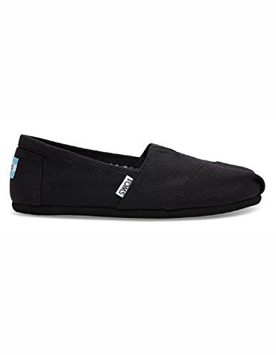 Toms Women's Classic Canvas (Black,On,Black) Slip-on Shoe - 9 B(M) US