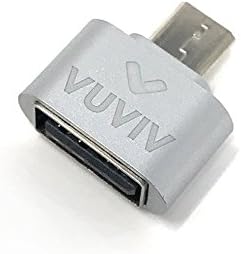VUVIV USB 2.0 to Micro-USB Mini Adapter For Smartphones And Tablets (Silver)