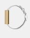 Misfit Ray - Fitness + Sleep Tracker with White Leather Band (Stainless Steel Gold)