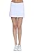 HonourSport Women Workout Active Skorts Golf,Tennis Running Skirt Pleated,Athletic Lightweight Casual Dress with Pockets White