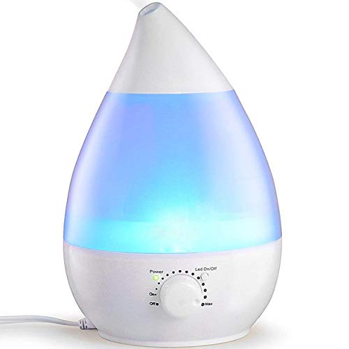 Aroma diffuser duftöldiffusoren 2.4l ULTRASOON luchtbevochtiger met 7 Gekleurde LED \'s geluidsarm raumbefeuchter met 30 ml/H feuchtigkeitsabgabe voor Bad, Yoga, thuis, kantoor, SPA.(December garantie)
