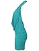 Luna Flower Women's Lightweight Sexy Low Cut Halter Loose Front Draping Dresses,Gdrw064-turquoise,Medium
