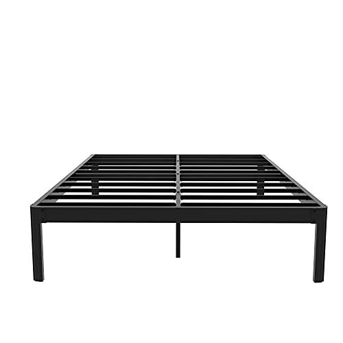 COMASACH FullSize BedFrame No BoxSpring Needed, 14 Inch Support 3500