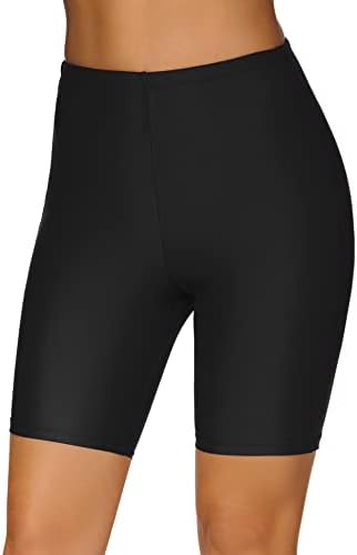 Lecieldusoir Women's Swim Shorts High Waisted Swimwear Board