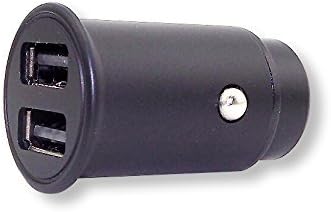 Way Way 24W Mini Dual USB Car Charger Mobile Adapter 4.8A with Quik Charge 3.0 for iPhone iPad Samsung Android Phones(Black)