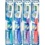 Oral-B Pulsar Vibrating Bristles Toothbrush, Medium, 4 Pack (Colors May Vary)
