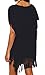 Taydey Women's Swimwear Knitted Crochet Tunic Cover up / Beach Dress One Size Black