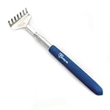 Max Force Metal Telescoping Pocket Back Scratcher with Blue Grip