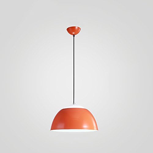 Cgjdzmd Nordic Modern Simple Restaurant Chandelier Creative Personality Office Cafe Bar Energy Saving Pendant Lights Chain: 100CM (Adjustable) AC 110 - 240V ( Color : Orange )