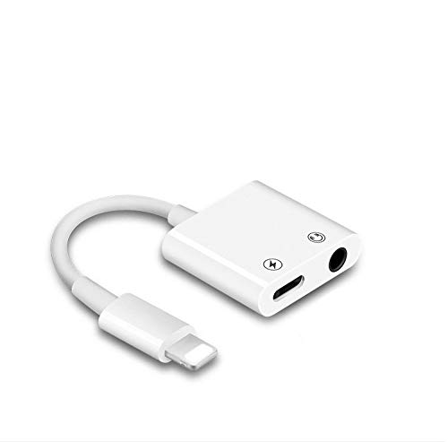 121AV Headphone Adapter for Phone 12 Earphone 3.5mm Jack, AUX Cable Audio Adaptor Splitter, Compatible for iPhones