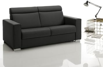 Canape Convertible Tissu Haut Dossier Meloe Grand 3 Places