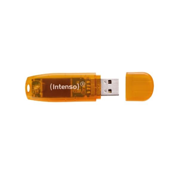 Intenso Rainbow Line 64 GB USB-Stick USB 2.0 Orange – Bild 3