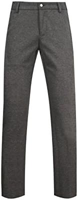 Men's Slim Casual Formal Straight Dress Mens Slacks Pants Suits Stretch Trousers Wool (32, Gray)
