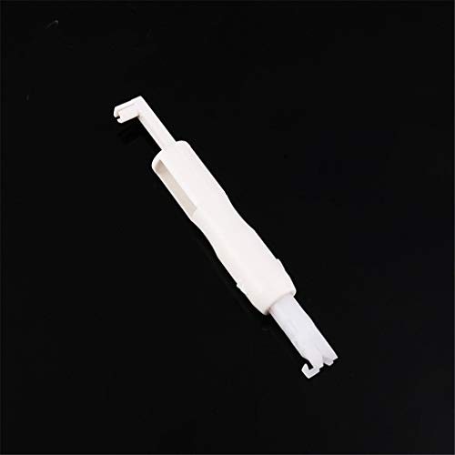 Samoii Sewing Machine Insertion Needle Threader Threading Apparatus Wire Guide Tool Device Applicator Handle Thread Tool (White)