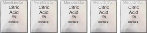 Citric Acid Sterilizer Descaler 5 x 10 Grams Sachets