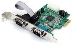 StarTech IO Card PEX2S952 2Port Native PCI Express RS232 Serial Adapter with 16950 UART Electronics