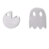 Chandria's Treasures Retro Pacman Ghost Stud Earrings