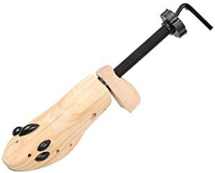 QIingTanger Men Women Adjustable Wooden Shoes Stretcher Shaper Universal Shoes Expander